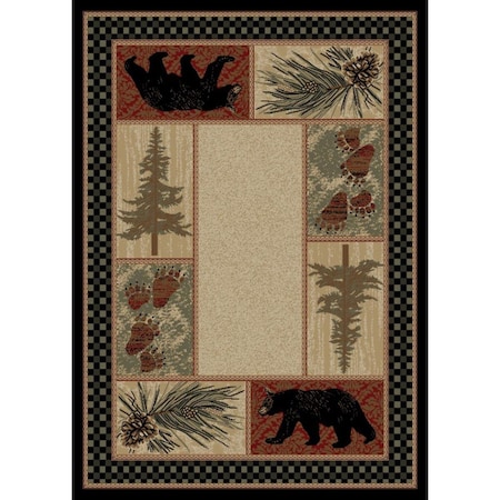Sleep Ez 3 ft. 11 in. x 5 ft. 3 in. American Destination Cades Cove Area Rug, Multi Color SL1847829